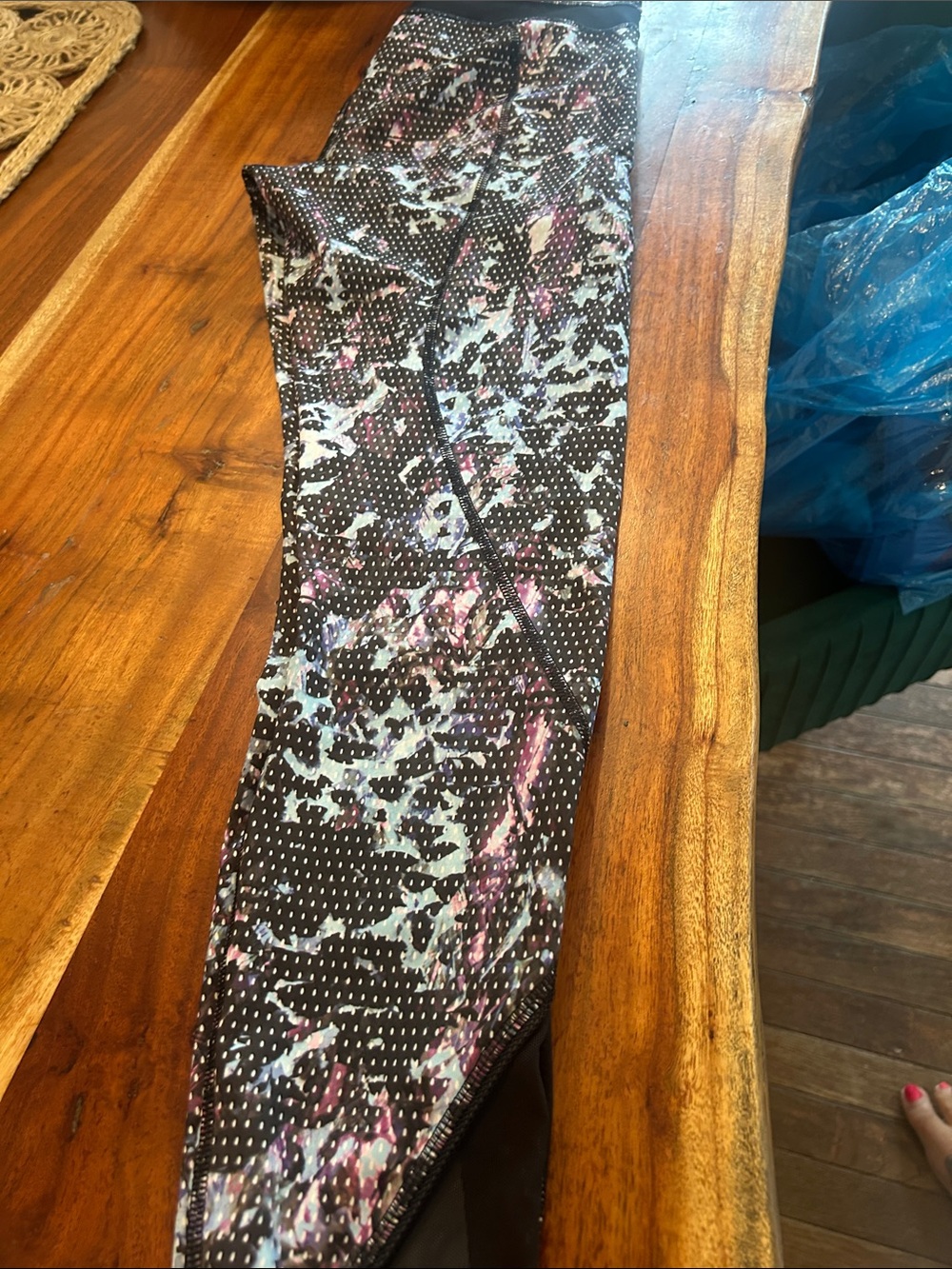 lululemon athletica Black Multi Patterned Leggings